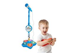 Karaoke Machine With Microphone + Singing Playset, Kid-Friendly Design, Durable ABS Build + Interactive Music Toy with Lights, Smart Connection Feature, Birthday, Family Gathering