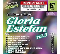 Karaoke Music CDG: Latin Stars Vol. 157 - Gloria Estefan Vol.3 CDG