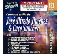Karaoke Music CDG: Latin Stars Vol. 183 - Jose Alfredo Jimenez & Cuco Sanchez CDG