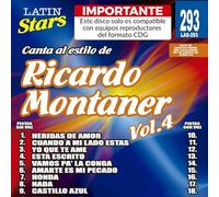Karaoke Music CDG: Latin Stars Vol. 293 - Ricardo Montaner Vol. 4 CDG