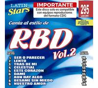 Karaoke Music CDG: Latin Stars Vol. 295 - RBD Vol. 2 CDG