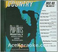 Karaoke Music CDG: Pop Hits Monthly Country December 2003 CDG
