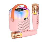 Karaoke per le ragazze, piccola macchina per karaoke - altoparlante per canto karaoke | Altoparlante portatile per cantare karaoke, Karaoke senza fili con 2 microfoni per bambini