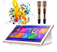 Karaoke Player - Macchina professionale per karaoke da 47,7 cm, con display con testi, 26 lingue, aggiornamento canzone cloud per famiglie e feste