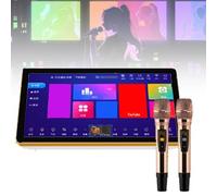 Karaoke Portatile Da 18,5 Pollici (touch Screen), Disco Rigido Di Archiviazione 2-6T, Con 2 Microfoni Per Canto Wireless, Doppio Meccanismo, Per Karaoke, Visione Di Film, Giochi,6T,Black
