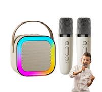 Karaoke portatile | Piccolo altoparlante per karaoke con microfono per cantare | Sistema karaoke professionale portatile per adulti bambini feste campeggio