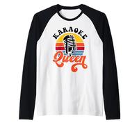 Karaoke Queen Maglia con Maniche Raglan