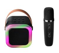 KARAOKE SET CASSA BLUETOOTH 5.3 CON MICROFONO 5W K12 ALTOPARLANTE RGB PORTATILE