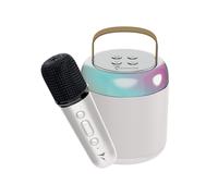 Techmade Speaker Karaoke S_0178_1244972 Bluetooth con microfono, slot SD, LED, batteria 500mAh litio