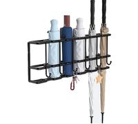 KARAOT Portaombrelli,Porta Ombrelli da Parete,Portaombrelli Stand Portaombrelli Metallo Porta Ombrelli per Esterno/Interno per Ingresso Home Office