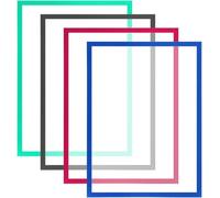 KARAT 5 cornici magnetiche da parete, formato A3, A4, A5, con cornice magnetica per display, tasca magnetica, porta documenti e poster, confezione da 5 (rosso, DIN A3)