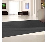 KARAT Hong Kong - Zerbino resistente su misura, al metro, altezza 10 mm, robusto tappetino per ingresso, colore: antracite, 100 cm x 100 cm