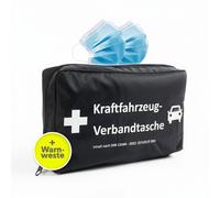 KARAT kit pronto soccorso auto DIN 13164:2022 con mascherine e giubbot