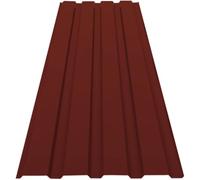 KARAT Lamiera trapezoidale in acciaio zincato, resistente alle intemperie, antiruggine, resistente ai raggi UV, Kit di montaggio incluso, 15 pezzi-7,7 mq, 115 x 45 cm, 0,25 mm