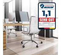 KARAT Neo - Tappetino protettivo per pavimenti duri, per sedia da ufficio, in laminato, spessore: 1,5 mm (trasparente, 90 x 50 cm)