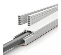 KARAT Oskar, canalina per cavo autoadesiva, 1 m, con nastro adesivo in schiuma, pronto per essere montato a parete, confezione da 10 (15 x 10 mm (10 pezzi)