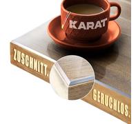 KARAT Pellicola trasparente opaca per tavolo con bordo smussato, tovaglia a scelta, pellicola protettiva opaca, protezione da tavolo (Imperial, 60 x 60 cm)