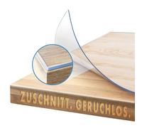 KARAT Pellicola trasparente per tavolo con bordo smussato, tovaglia su misura, dimensioni a scelta, pellicola protettiva trasparente, protezione da tavolo Crystal (75 x 160 cm)