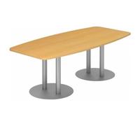 KARAT S 22 S - Karat tubo con piedistallo / argento 220 x 103 Faggio