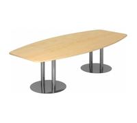 KARAT S 28 C - Karat tubo con piedistallo / cromato 280 x 130 Acero