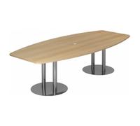 KARAT S 28 C - Karat tubo con piedistallo / cromato 280 x 130 Quercia
