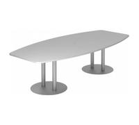 KARAT S 28 S - Karat tubo con piedistallo / argento 280 x 130 Grigio