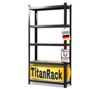 KARAT Scaffalatura per carichi pesanti per garage, cantina, scaffalatura a incastro, scaffalatura larga, cantina, scaffale angolare, scaffale per pneumatici (nero, 30 x 70 x 150 cm)