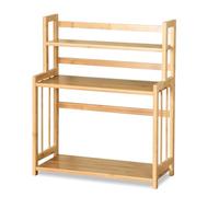 KARAT - Scaffale per spezie - Scaffale organizzatore in bambù per la cucina - Porta spezie - Organizzatore da cucina a 3 livelli - Piccolo scaffale da cucina - Modello Alabama, 18 P x 41,5 L x 50 H cm