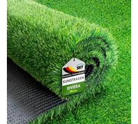 KARAT Sky - Tappeto in erba artificiale, resistente alle intemperie, per balcone, terrazza e giardino, classe premium, Riviera, altezza del pelo: 14 mm, 100 x 450 cm
