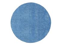 KARAT - Tappetino da bagno antimuffa - rettangolare e rotondo - retro antiscivolo - Flora morbida e poeta (Ø 95 cm, blu chiaro