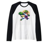 Karate Alligator Master Punching Power Maglia con Maniche Raglan