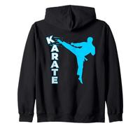 Karate, Arti Marziali, Ragazzi Bambini Uomini, Karate Kick Felpa con Cappuccio