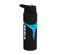 Karate, Arti Marziali, Ragazzi Bambini Uomini, Karate Kick Stainless Steel Insulated Water Bottle