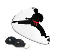 Karate Boy Cintura intercambiabile Colore Plettro per chitarra Set da 6 pezzi per chitarra acustica, chitarra elettrica, basso, ukulele - sottile, medio e spesso