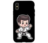 Karate Boy Disegno Karateka Kumite Custodia per iPhone X/XS