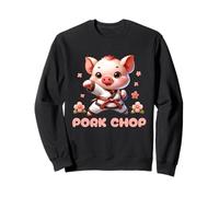 Karate Cute Pork Chop Funny Karate Pun Pig Martial Arts Felpa