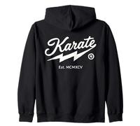 Karate Design retrò 1995 MCMXCV Arti Marziali Vintage Felpa con Cappuccio