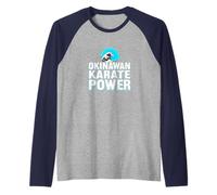 Karate di Okinawa Maglia con Maniche Raglan