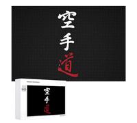 Karate Do Kanji Calligrafia Puzzle per Adulti Famiglia Attività Giochi Home Decor Puzzle 1000 PCS