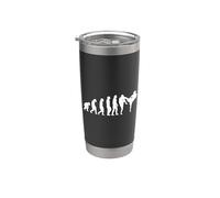Karate Evolution Muay Thai Taekwondo Ju-Jutsu Kung-Fu Karate Bicchiere termico in acciaio inox doppia parete