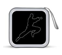 Karate Fighter CD Case Holder Portable 40 Capacità DVD Wallet Storage Organizer per Auto Viaggi, Stile:, Taglia unica