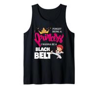 Karate Girl dimentica di Essere Una Principessa Voglio Essere Una Cintura Nera Canotta