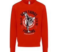 Karate Good Things Misto Arti Marziali Mma Bambini Felpa Maglione