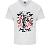 Karate Good Things Mixed Martial Arts MMA Maglietta In Cotone A V Per Uomo