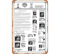 Karate Kid Part 2, The 1986 Vintage Movie Poster Tin Sign, Retro of Classic Old Film Poster Targa in metallo TV Bar Wall Club Restaurant Man Cave Decorazione da parete 20 x 30 cm Targhe retrò.