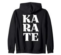 Karate lettere grassetto giapponese Arte marziale karateka Felpa con Cappuccio