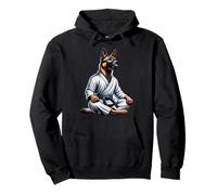 Karate Malinois Cane Fresco Arti Marziali Felpa con Cappuccio