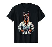 Karate Malinois Cane In Kimono Da Combattimento Maglietta