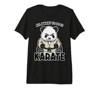Karate Panda Tutto Quello Che Voglio Fare è Carino Orso Karateka Maglietta Premium