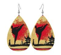Karate Power Kata Kimono Orecchini In Pelle Divertenti Orecchini Moda Orecchino In Pelle Per Tutti I Giorni Feste Decorazioni